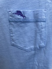 Tommy Bahama Men’s Medium Sky Blue Crew Neck T-Shirt Cabo Bay Tee SS NWT