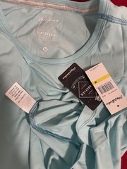 Flag & Anthem MadeFlex Men Short Sleeve Crew Neck T-Shirt Color Aqua Size Medium