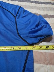 Men Size XL Windridge graphic short-sleeve shirt in blue Quick Dry Lightweight