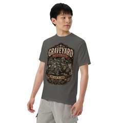Graveyard Gasser Club 100% Cotton T-Shirt Hot Rod Racing Zombie Horror Tee S-4XL