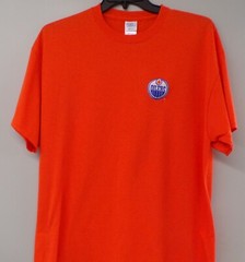 Edmonton Oilers NHL Hockey Logo Embroidered Adult T-Shirt S-6XL, LT-4XLT New