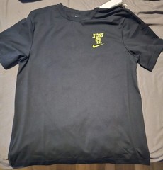 Nike Just Do It Black & Yellow Dri-Fit Medium T-Shirt Brand New W/tags