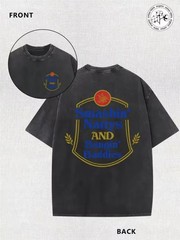Men’S Vintage Distressed Graphic Tee – Stylish Fashion Design, Striking Prints,