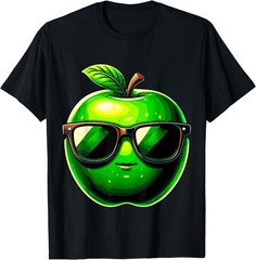 Green Apple with Sunglasses T-Shirt