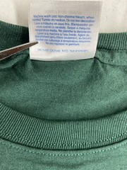 Hanes Heavyweight 50/50 Blank T Shirt NOS Dark Green Size Small Vintage