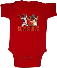 Baker Mayfield Collage Buccaneers Creeper Romper One Piece BABY