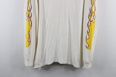 Vtg Y2K 2002 Streetwear Mens XL Thrashed Dumont New Years Fire Flames T-Shirt
