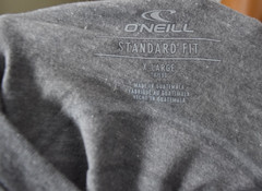 O’Neill Mens T-Shirt New XL Gray Short Sleeve Crew Neck Back Logo Graphic