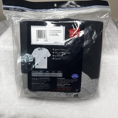Hanes Cotton Tagless Crew Neck T Shirt 4 Pack Set Gray Black Navy Men’s Small