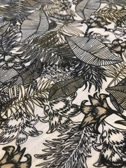American Rag T-Shirt Mens Large Floral Palm Short-Sleeve Crew-Neck Cotton Blend