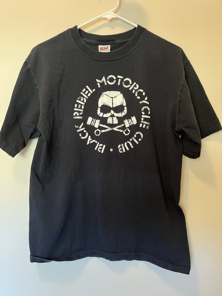 Black Rebel Motorcycle Club BRMC Band MEDIUM Shirt Skull Vintage Black