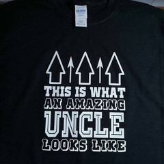 Amazing Uncle T-Shirt (Birthday Christmas Anniversary Gift)