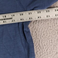 Gap Shirt Mens L Blue 100% Cotton Henley Short Sleeve Contrast Collar