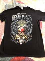 Five Finger Death Punch 2018 Tour Shirt Size M (see MEASUREMENTS in Description)