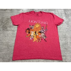 Disney T-Shirt Mens XL Red The Lion King Graphic Tee Short Sleeve 25992