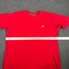 Champion Vapor Cotton Double Dry Shirt Mens XL T-Shirt Red Athletic Short Sleeve