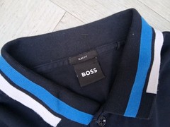 GEN Men’s Hugo boss polo shirt SHORT SLEEVE UK T SHIRT BLUE /LOVELY L SLIM