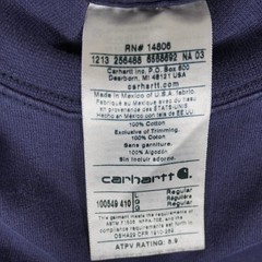 Carhartt Men’s Large Flame-Resistant Long Sleeve Shirt Blue FR FLAWED