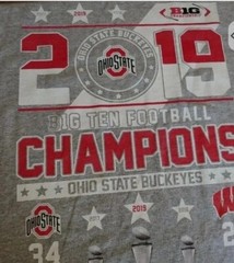 Fruit of the Loom Graphic Tee Mens XL Gray Short Sleeve Ohio State Buckeyes