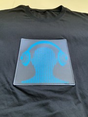 New Sound Music Activated Light Up Flashing LED Equalizer Blk Rave T-Shirt Sz3XL