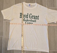 Vintage Nike Boyd Grant Basketball Camp Shirt Sz Large Sheer White 80’s CSU Rams