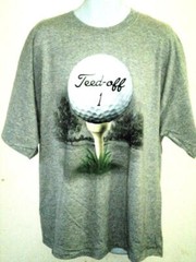 Teed Off 1 Golf Ball Grey T Shirt XXL Shirts Happen Big & Tall Machine Wash Gray