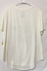 Teen Girls Size XXL Peanuts Snoopy & Woodstock Mood Lt Ivory S/S Tee T-Shirt NWT