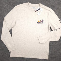 Vineyard Vines Shirt Mens S Heather Gray Chilly Peppers Campfire Long Sleeve NEW