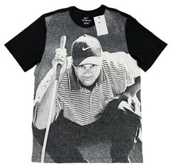 Nike Golf Tiger Woods Poster T-Shirt Black DQ8129-010 Men’s Size L