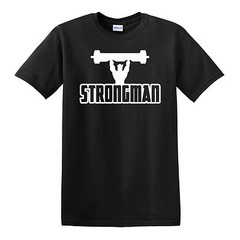 “STRONGMAN” Silhouette T-shirt – Powerlifting Gym Bodybuilding Lifting
