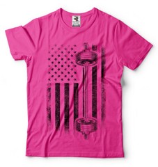 American Flag Gym and Fitness T-shirt Bodybuilding Weight Lifting Shirt