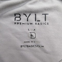 Bylt Premium Basics T-Shirt Mens Large Beige Short Sleeve LUX