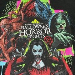 Halloween Horror Nights T-Shirt Sz L Universal Studios Where The Horror Lives