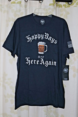 ’47 Americana USA Beer Graphic Tee Men’s 100% Combed Cotton T-Shirt $42 NEW L