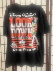 NWT Where’s Waldo? By DreamWorks Black/White/Orange thick T-Shirt Men’s Size M