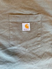 Carhartt K87 Pocket T Shirt Men’s 2XL Tall 2XLT Gray Loose Fit Heavyweight…
