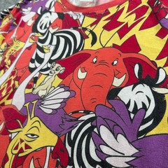 Disney Lion King T-Shirt Unisex Large Multicolor All Over Print Simba Zazu Tee
