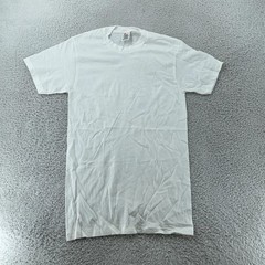 Vintage Hanes Blank White Shirt Mens XS/S Crewneck Short Sleeve Cotton Basic Tee