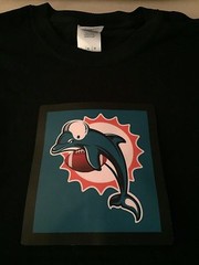 Dolphins Miami NFL Sound-Activated LIGHTS UP LED T-Shirt ALL SIZES Wireless