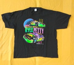 Vintage 1993 KYLE PETTY T Shirt Black 2XL Cal Cru Label