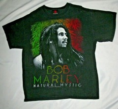 Bob Marley Natural Mystic T-Shirt 2009 on Zion Label Size Large