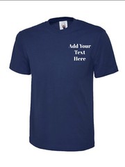 UNEEK T-Shirt | Personalised Name | Text | Custom Embroidered | Unisex or Man UK