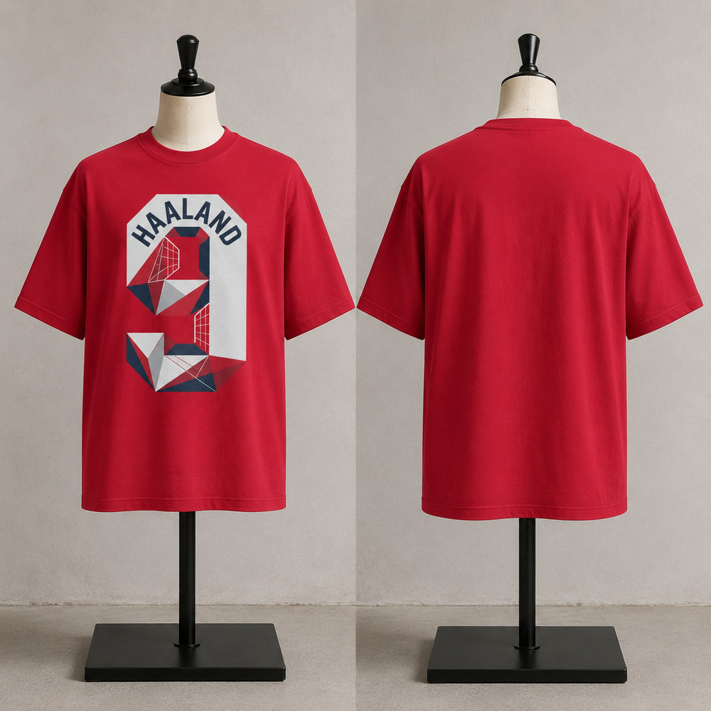 Norwegian Striker No. 9 Soccer Jersey Style Unisex T Shirt