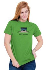 Life Is Crap Bowling Bowler Split Funny Gift Womens or Mens Crewneck T Shirt Tee