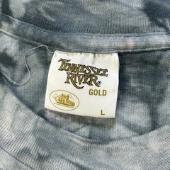 VTG Tennessee River Native American Warrior T Shirt Mens L Single Stitch Tye Dye