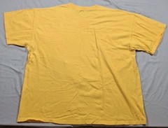 2 PLUMA Heavyweight Cotton Blank T-shirts Canary Yellow Vintage Tagless Size 2XL