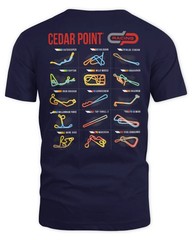 Cedar Point Merchandise Track Layout Shirt