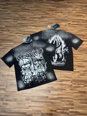 Hellstar tee shirt Men’s Black/Gray Cotton NEW S-M-L-XL