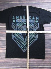 American Fighter Mens Medium Black Training T Shirt Gym Workout MMA UFC Sports