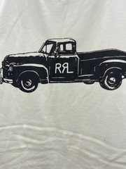DOUBLE RL ralph’s truck t-shirt antique white L